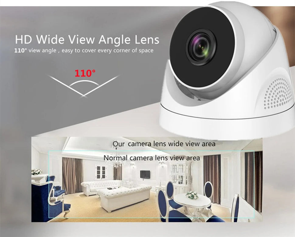 Câmera IP Dome XM 2MP WiFi - Áudio Bidirecional - Detecção Humana - Visão Noturna 30m - Interna