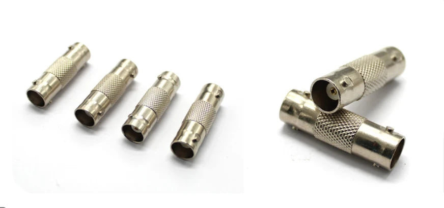 Conector BNC Fêmea Sem Solda para Câmera CCTV Sistema de Segurança 5 ou 10 Peças