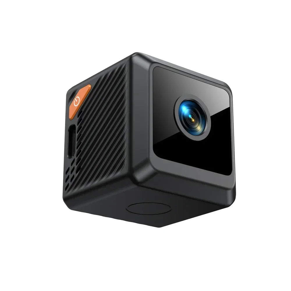 Mini Câmera de Segurança W02 Full HD 1080P - Bateria 600mAh Bluetooth Ângulo 140° Visão Noturna 5m Detecção de Movimento