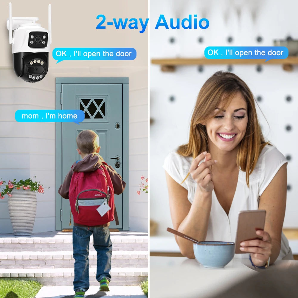 Câmera WiFi 12MP 6K Dome com Zoom 8X Detecção Humana IA Rastreamento Automático Alexa - ASECAM AS60WIC