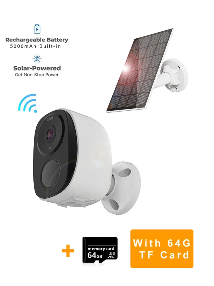 Câmera de Segurança HEIYOUCAM BW4 2K/3MP Solar WiFi com Holofote e Sirene - IP66
