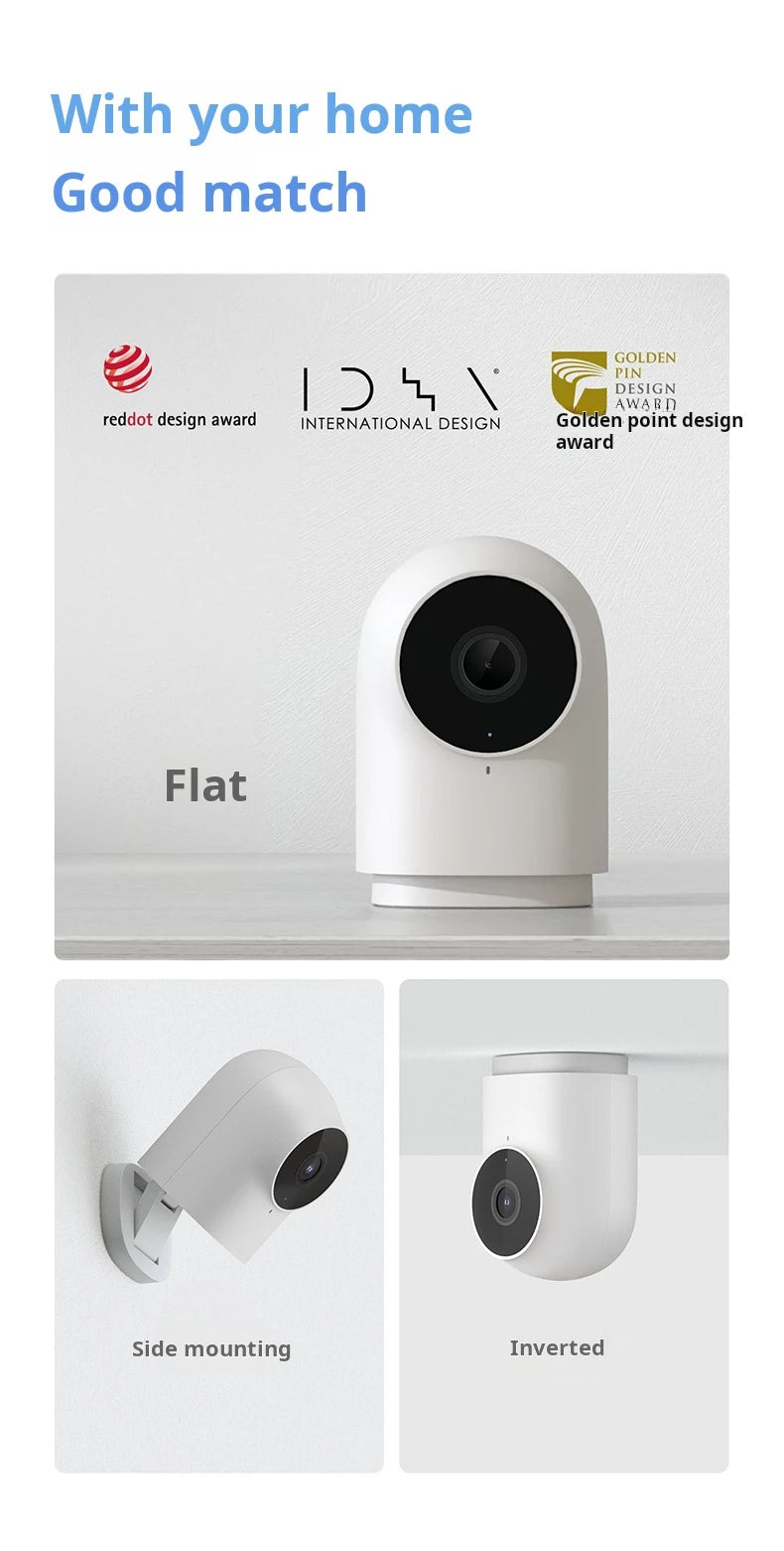 Câmera Inteligente Aqara G2H Pro 1080P HD Edição Hub Gateway Visão Noturna Câmera de Vigilância IP Móvel Zigbee WIFI para APP HomeKit