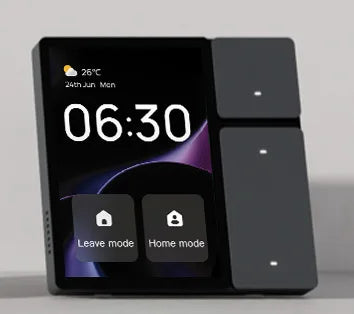 Tuya wifi painel de controle de casa inteligente de 3.5 polegadas tuya zigbee interruptores de toque de parede automação tela lcd 3 relés 3 botões físicos bl