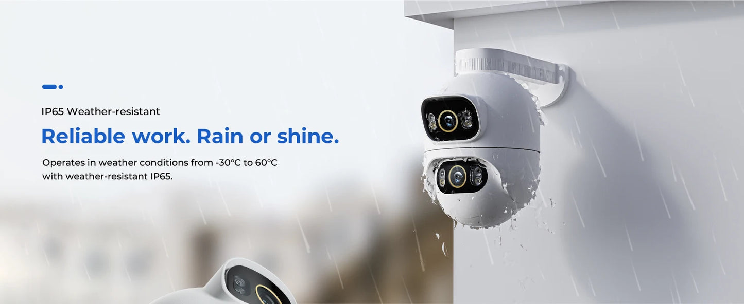 Câmera IMILAB EC6 Dual Pro 10MP 3K+3K WiFi 360° com Visão Noturna Colorida