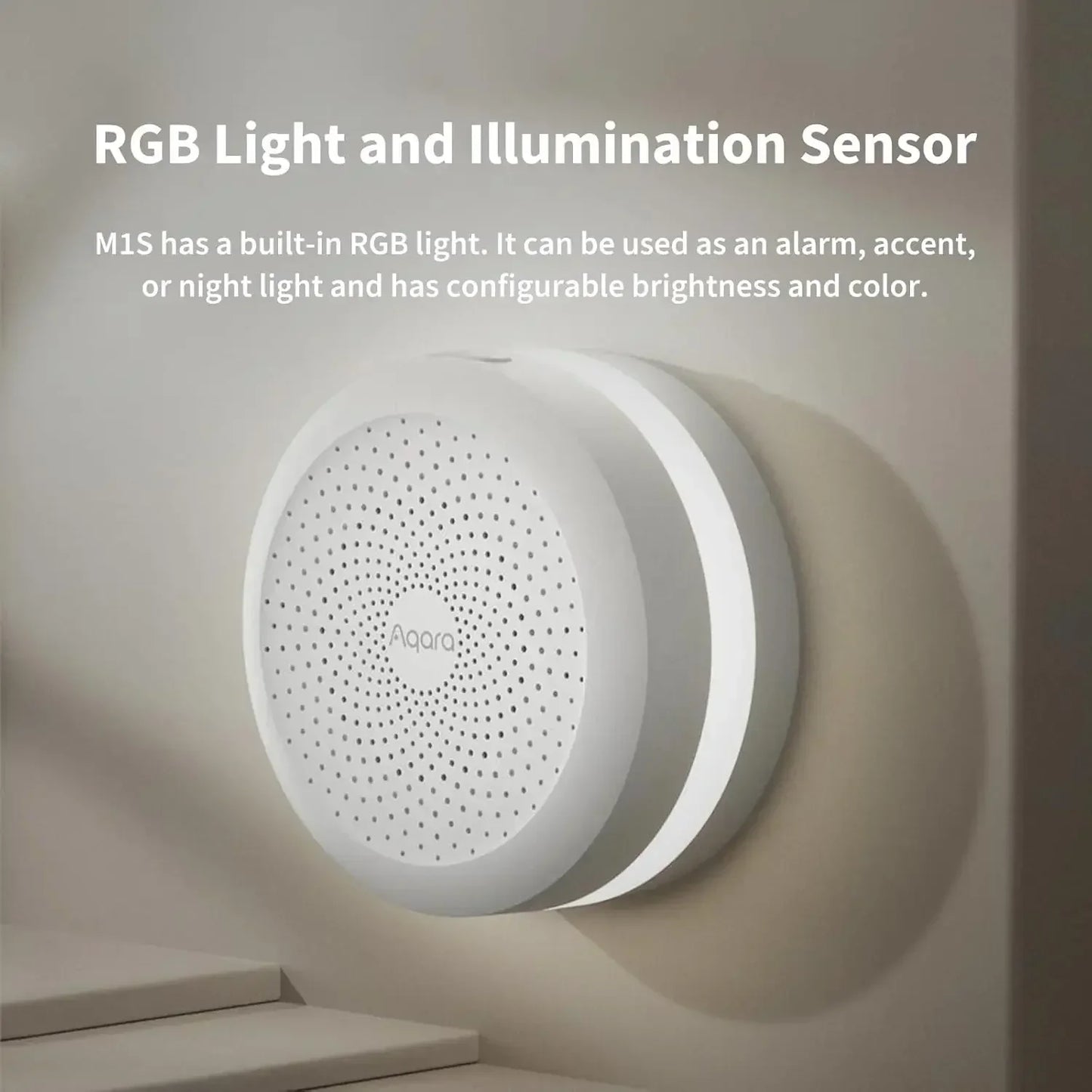 Hub Aqara M1S Gateway Zigbee 3.0 - Central Inteligente com Wi-Fi e Luz Noturna RGB
