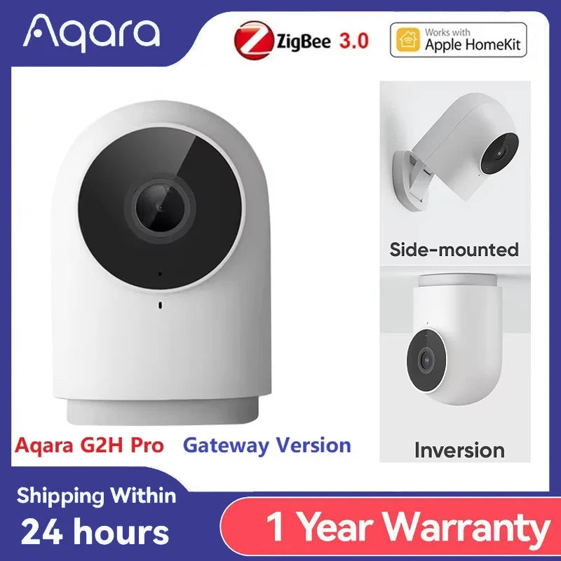 Câmera Inteligente Aqara G2H Pro 1080P HD Edição Hub Gateway Visão Noturna Câmera de Vigilância IP Móvel Zigbee WIFI para APP HomeKit