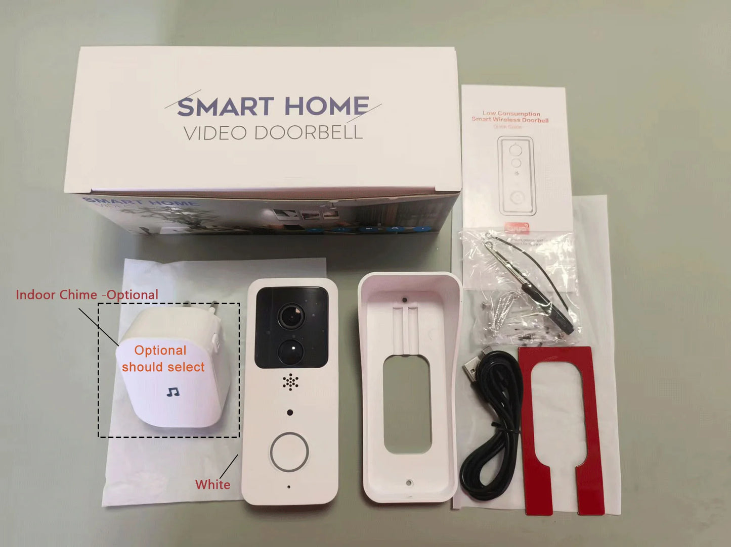 5G 2.4G WiFi Campainha de vídeo 1080P Tuya Smart Outdoor Wireless Intercom Câmera sem fio à prova d'água Ringing Bell