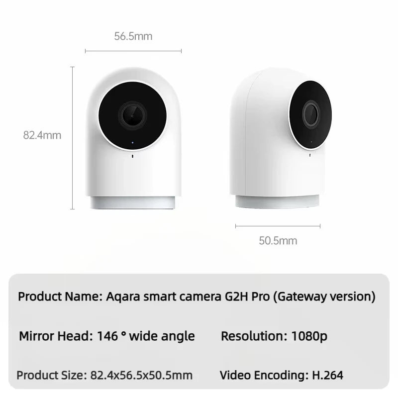 Câmera Inteligente Aqara G2H Pro 1080P HD Edição Hub Gateway Visão Noturna Câmera de Vigilância IP Móvel Zigbee WIFI para APP HomeKit
