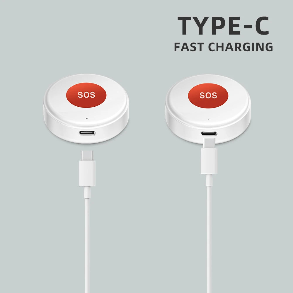 Tuya wifi sos botão uma chave de emergência sem fio alarme segurança dispositivo pânico para idosos crianças segurança em casa vida inteligente app remoto