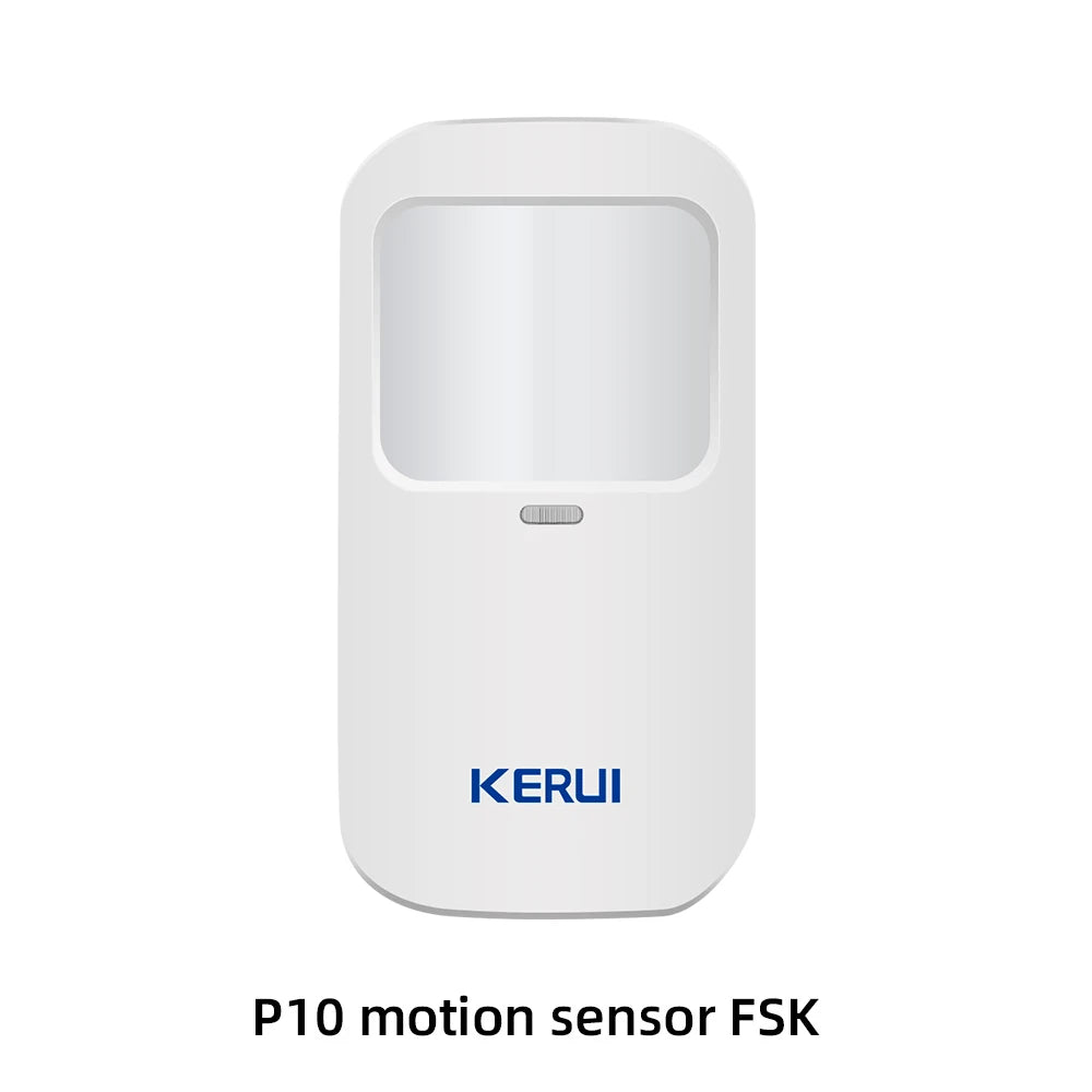 Central de Alarme KERUI G70 Tuya WiFi 4G Tela Touch 7" + Sensor PIR P10 FSK 100 Zonas Sistema Inteligente - KERUI