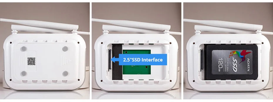NVR 8 Canais WiFi 4MP/5MP com Tela 10.1" H.265 ONVIF para Câmeras Sem Fio - Kerui N1008L