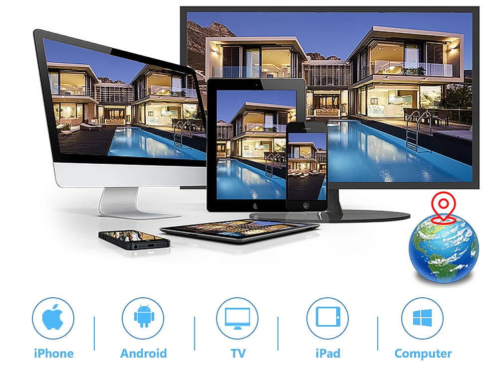 Câmera NINIVISION HK-AHDFU4-05 5MP 8MP 4K AHD Dome Sensor Sony CCD Visão Noturna Colorida