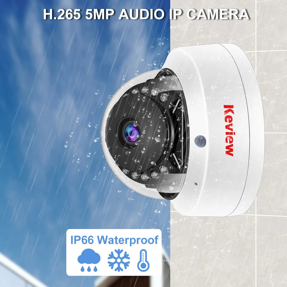4k 4mp poe câmera ip áudio h.265 dome à prova de explosão à prova dwireless água indoor ao ar livre câmera de segurança vigilância cctv vídeo para nvr