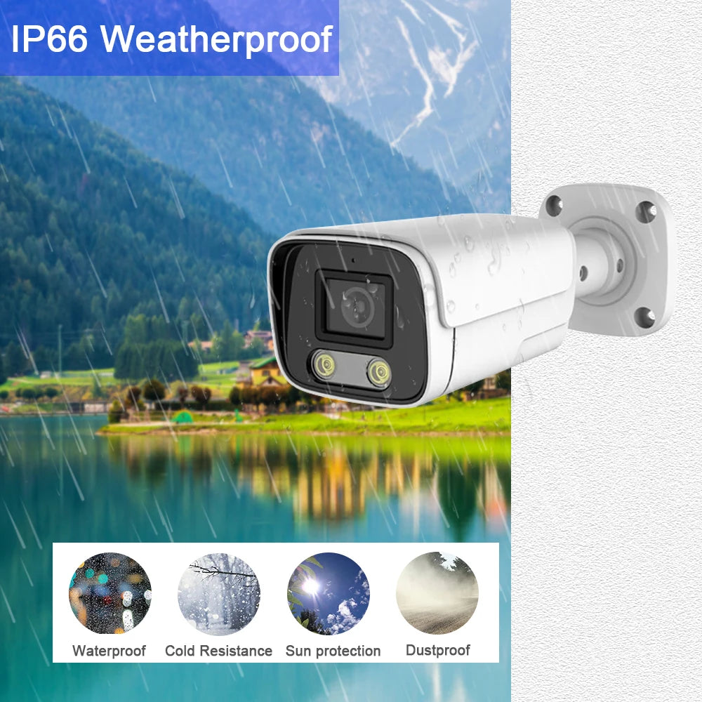 Câmera NINIVISION YU-AHDCAM-4K 8MP 4K AHD Bullet Sensor Sony CCD Visão Noturna Colorida IP66