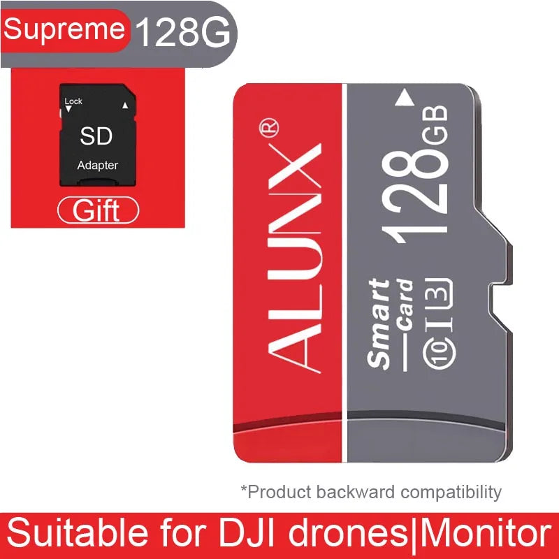 Cartão de Memória MicroSD ALUNX - Classe 10 UHS-I U3 V10 A1 - 8GB a 128GB - Alta Velocidade