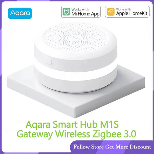 Hub Aqara M1S Gateway Zigbee 3.0 - Central Inteligente com Wi-Fi e Luz Noturna RGB