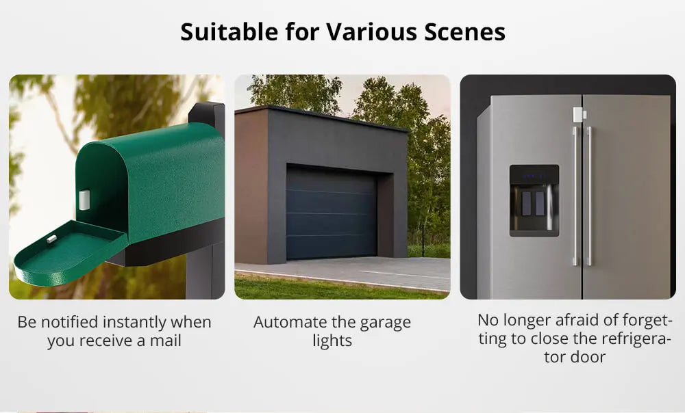 SONOFF-Sensor de porta e janela Zigbee, SNZB-04P, alarme de conexão sem fio, módulo Smart Home, Zigbee 3.0, monitoramento de portas e janelas
