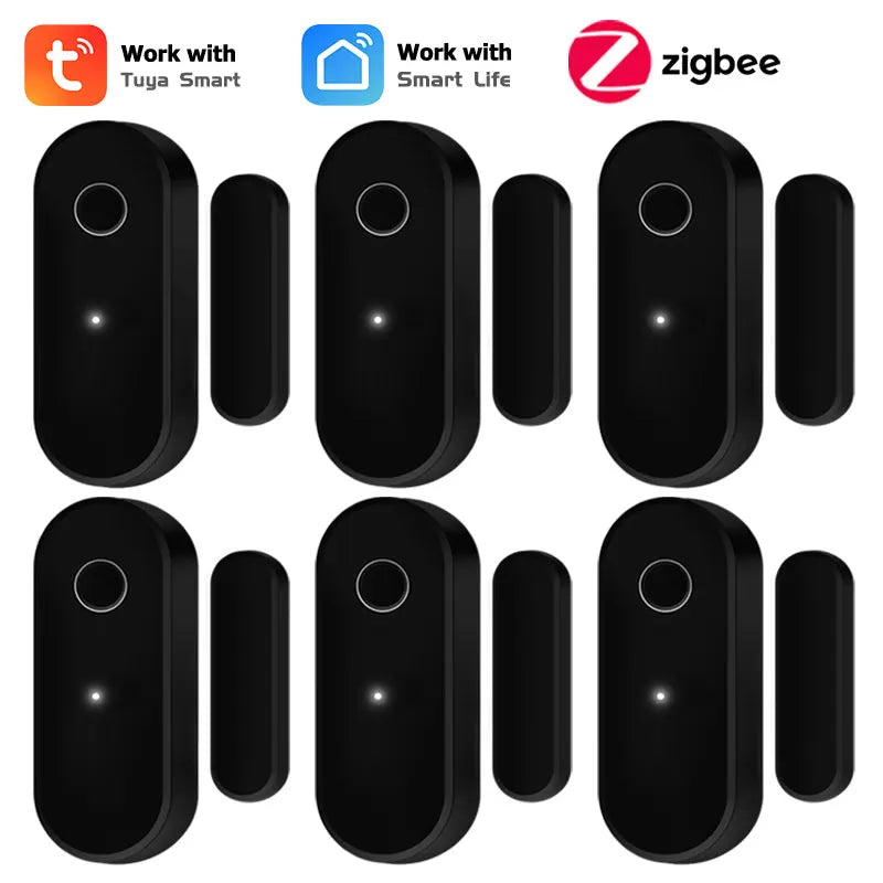 Sensor de Porta e Janela Zigbee Tuya - Detector de Abertura - Smart Life App - Requer Gateway