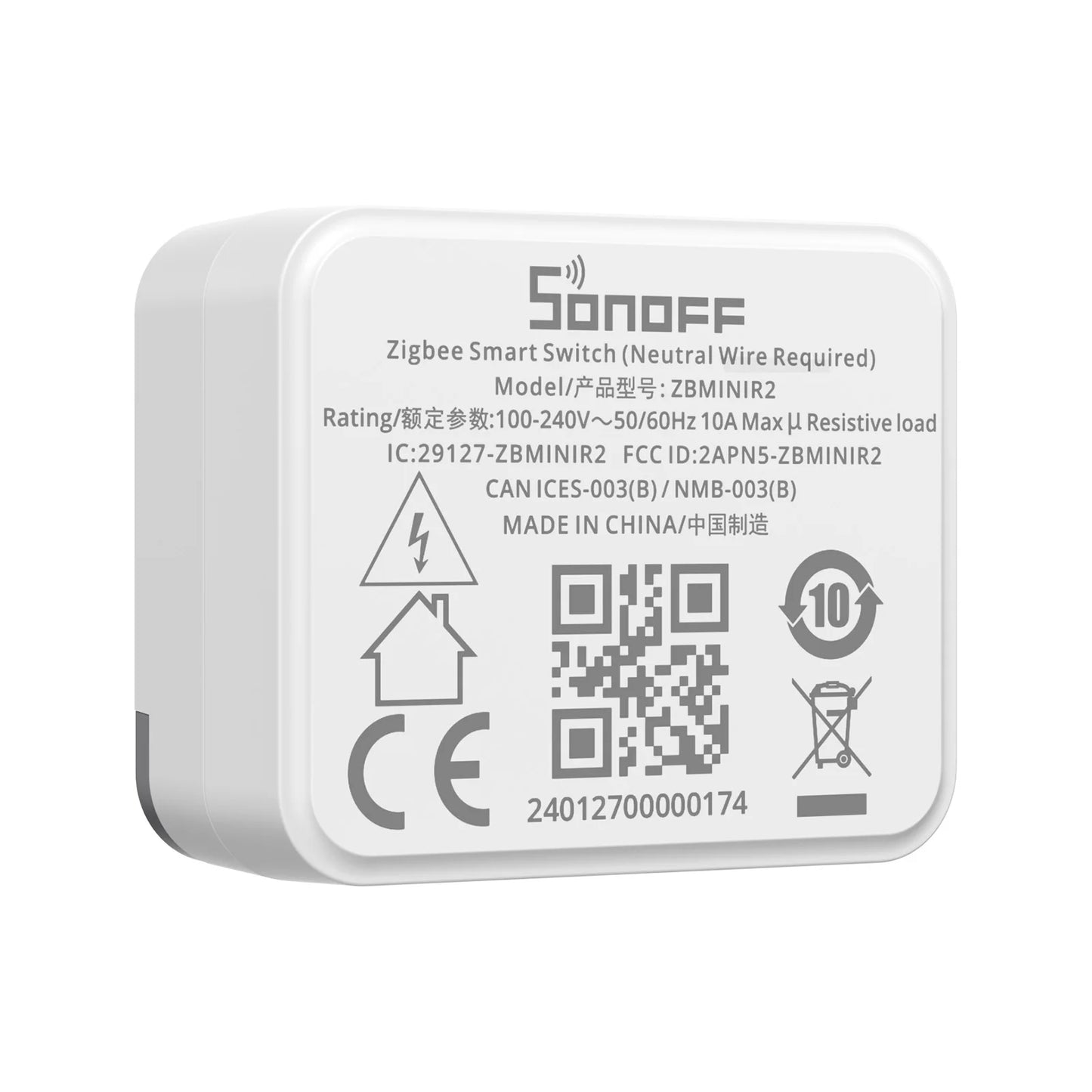 Interruptor Inteligente SONOFF ZBMini R2 Zigbee - Módulo DIY - Alexa e Google Home - eWeLink