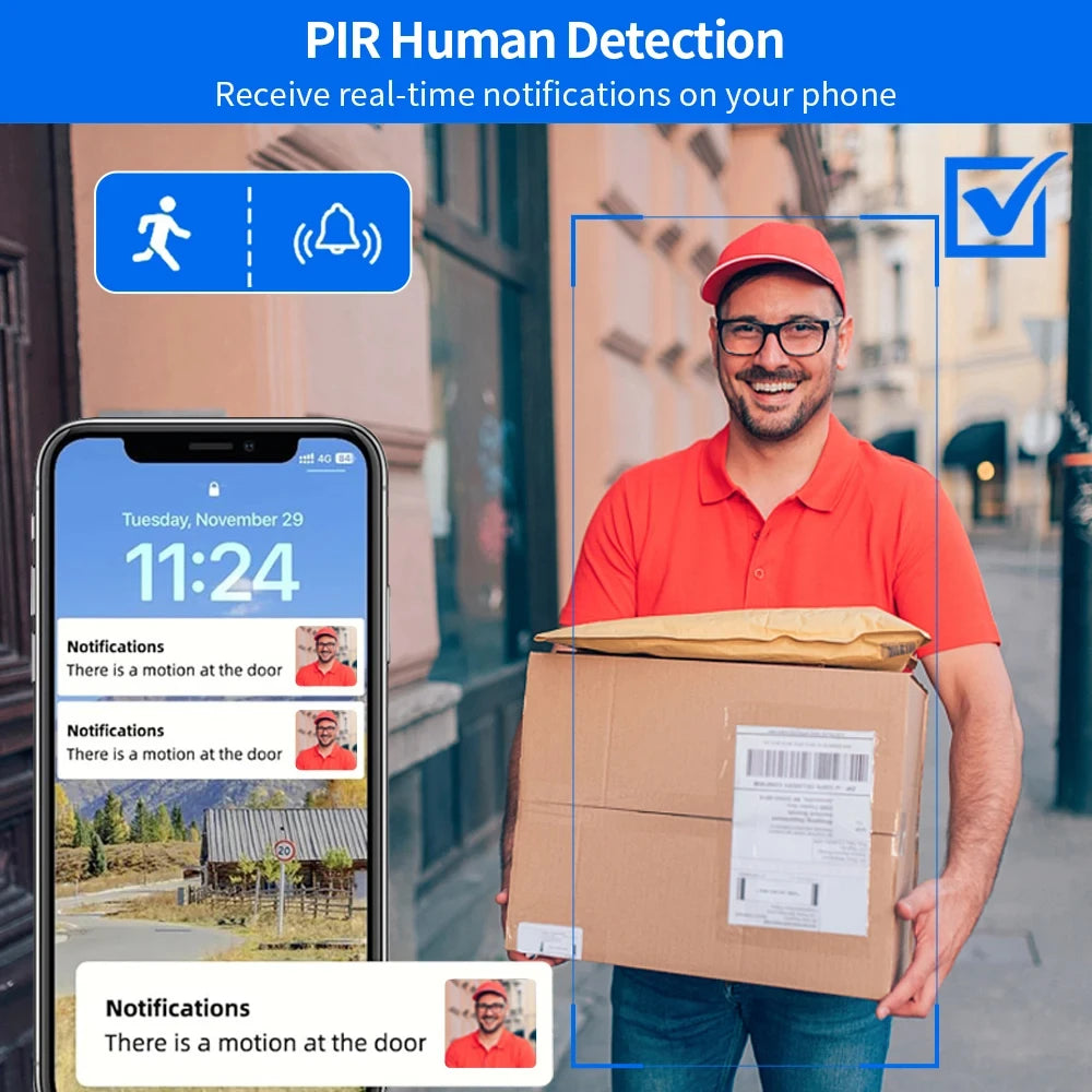 5G 2.4G WiFi Campainha de vídeo 1080P Tuya Smart Outdoor Wireless Intercom Câmera sem fio à prova d'água Ringing Bell