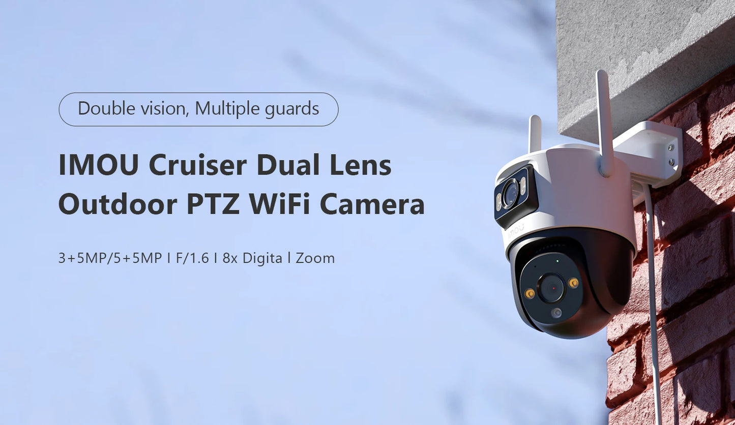 IMOU Cruiser Dual 10MP – Câmera IP PT Externa com IA