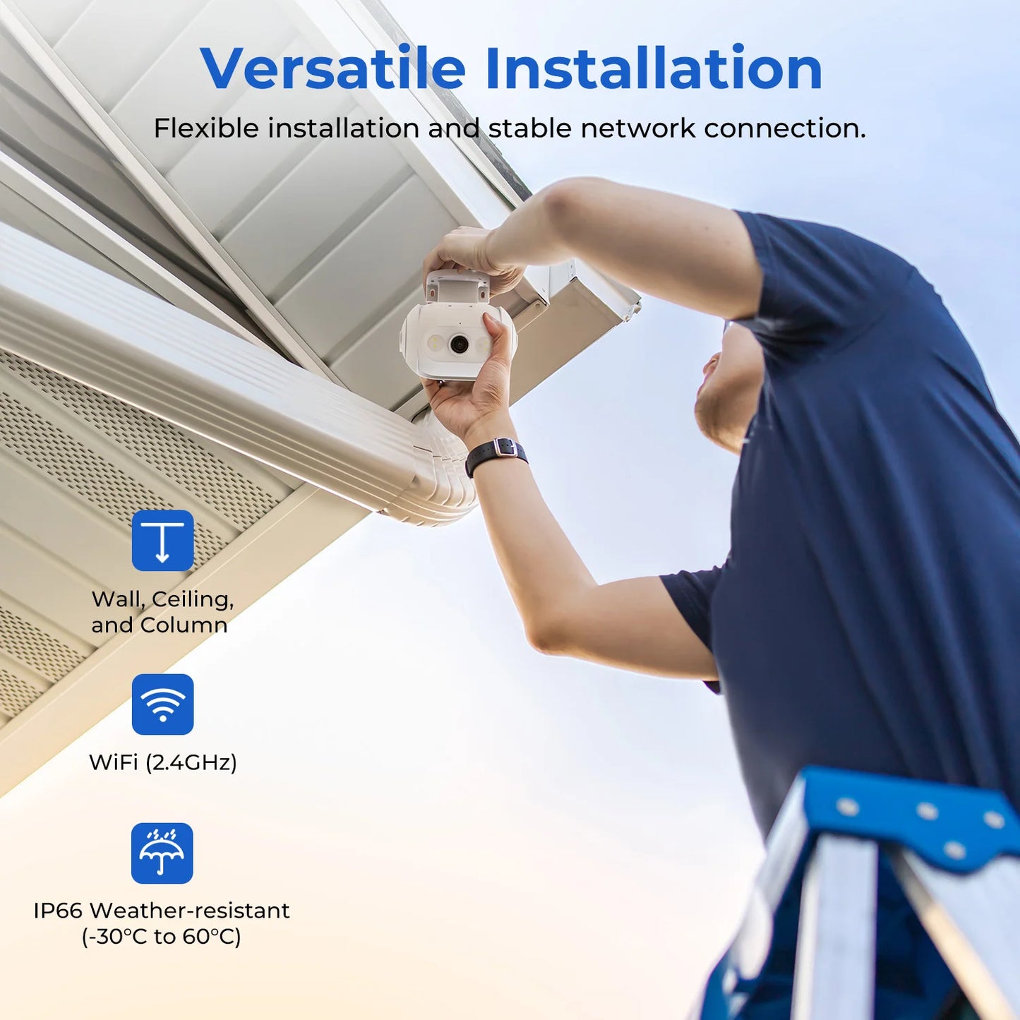 Câmera IMILAB EC5 Floodlight 2K 3MP 360° com Holofote 400Lm e Rastreamento Humano