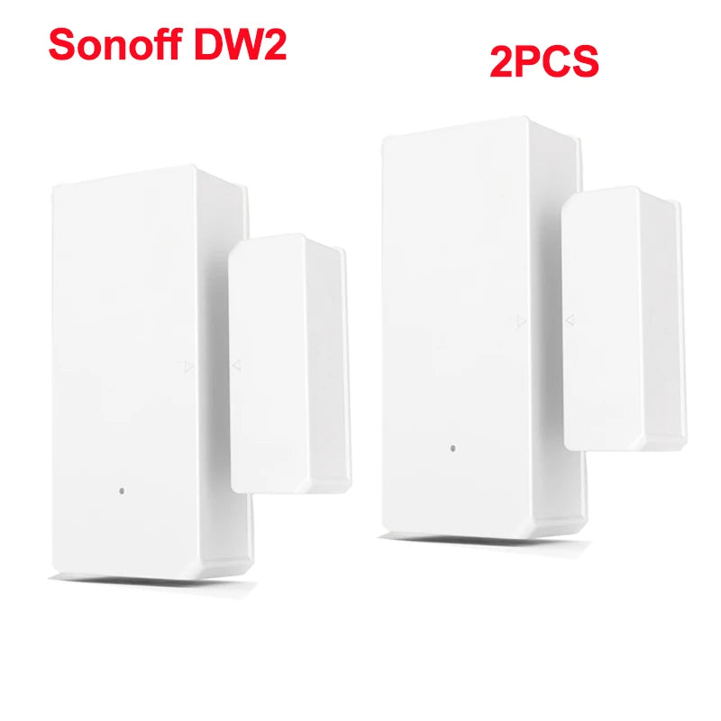 Sonoff dw2 wifi sem fio porta/janela sensor módulo de automação residencial inteligente sem necessidade de gateway sincronização de status fácil instalação sensor