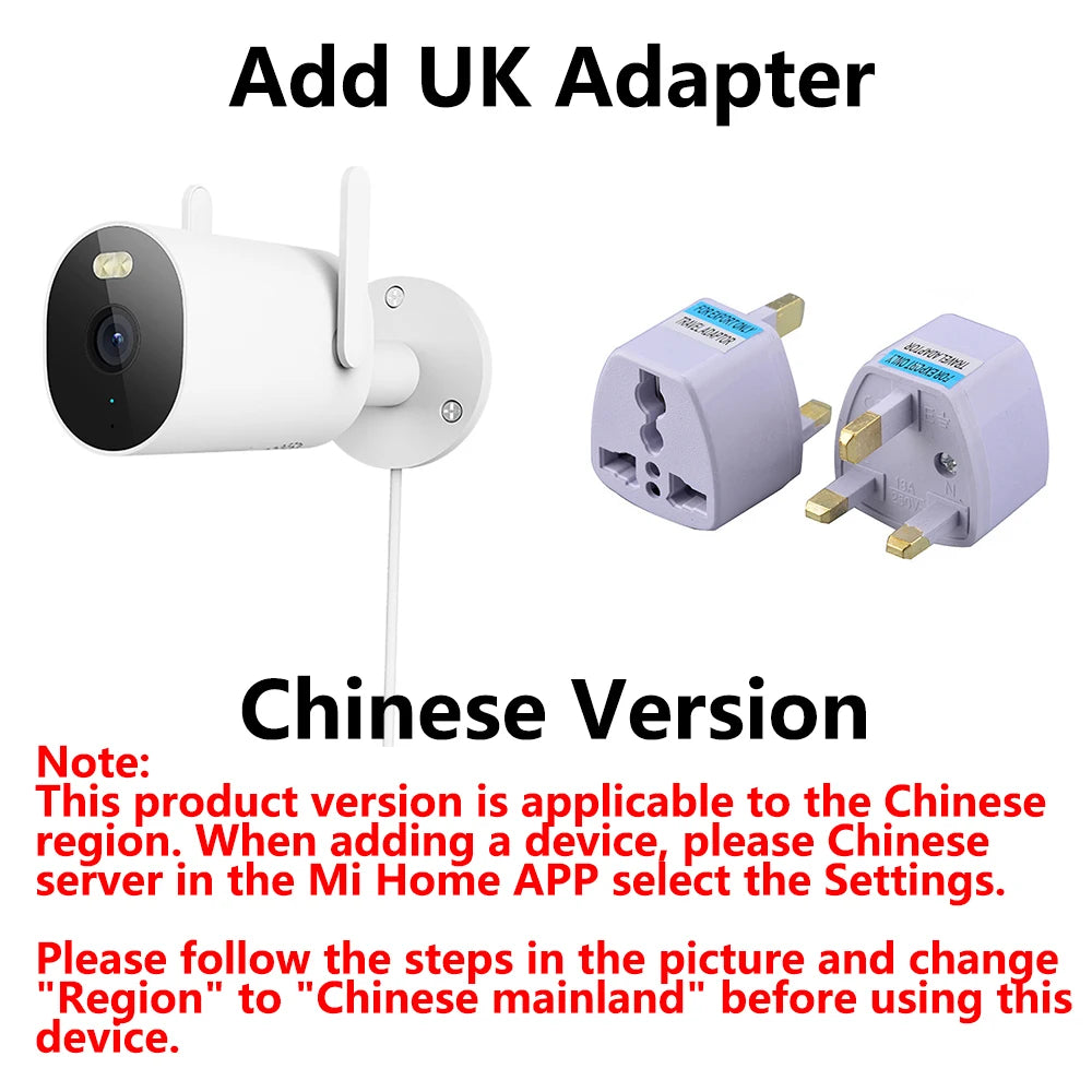 Câmera Xiaomi AW300 2K Outdoor - IP66 - Visão Noturna Colorida - WiFi 2.4GHz - Zoom 4x - Mi Home