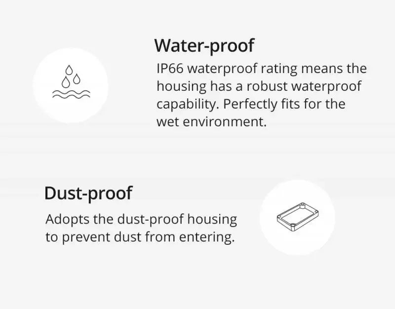Sonoff 1/2 pçs ip66 caixa de junção à prova dip66 água casa inteligente abs + pc caso à prova dwaterproof água alta qualidade compatível com basicr2/basicr4/rfr2