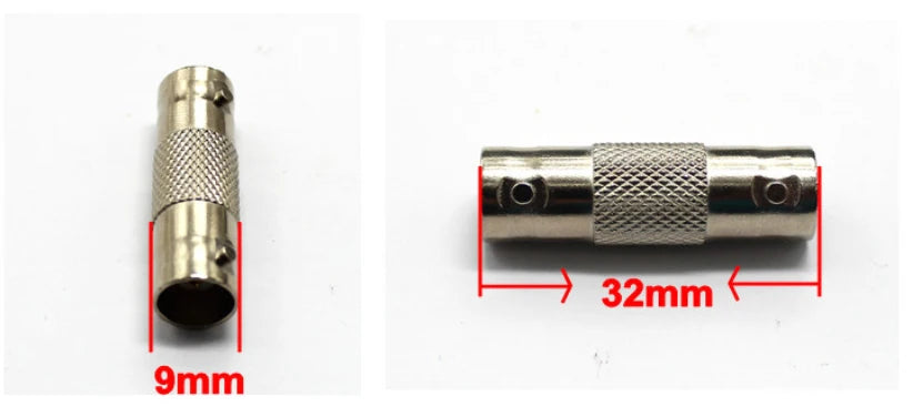 Conector BNC Fêmea Sem Solda para Câmera CCTV Sistema de Segurança 5 ou 10 Peças