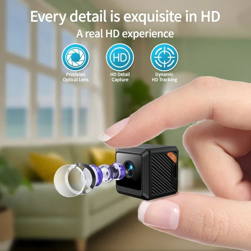 W02 1080p mini proteção de segurança casa visão noturna vigilância acampamento ao ar livre wifi subminiatura câmera casa inteligente cctv vídeo