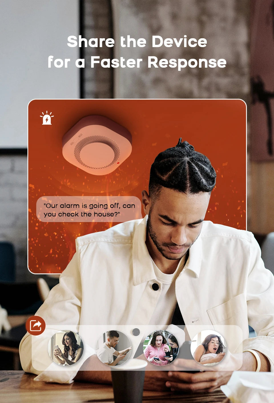 Tuya zigbee wifi inteligente detector de fumaça sensor alarme segurança em casa proteção contra incêndio para sistema segurança em casa via smart life app