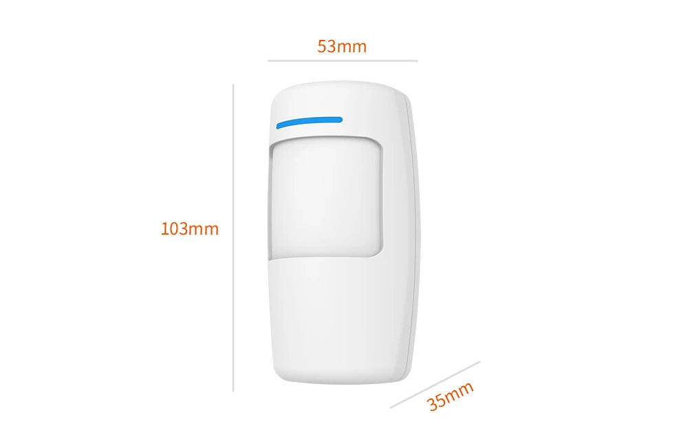 Staniot PIR Detector de movimento Home Human Infravermelho Segurança Alarme contra roubo Sensor Detecção de distância 110 °   Suporta alarme de baixa tensão