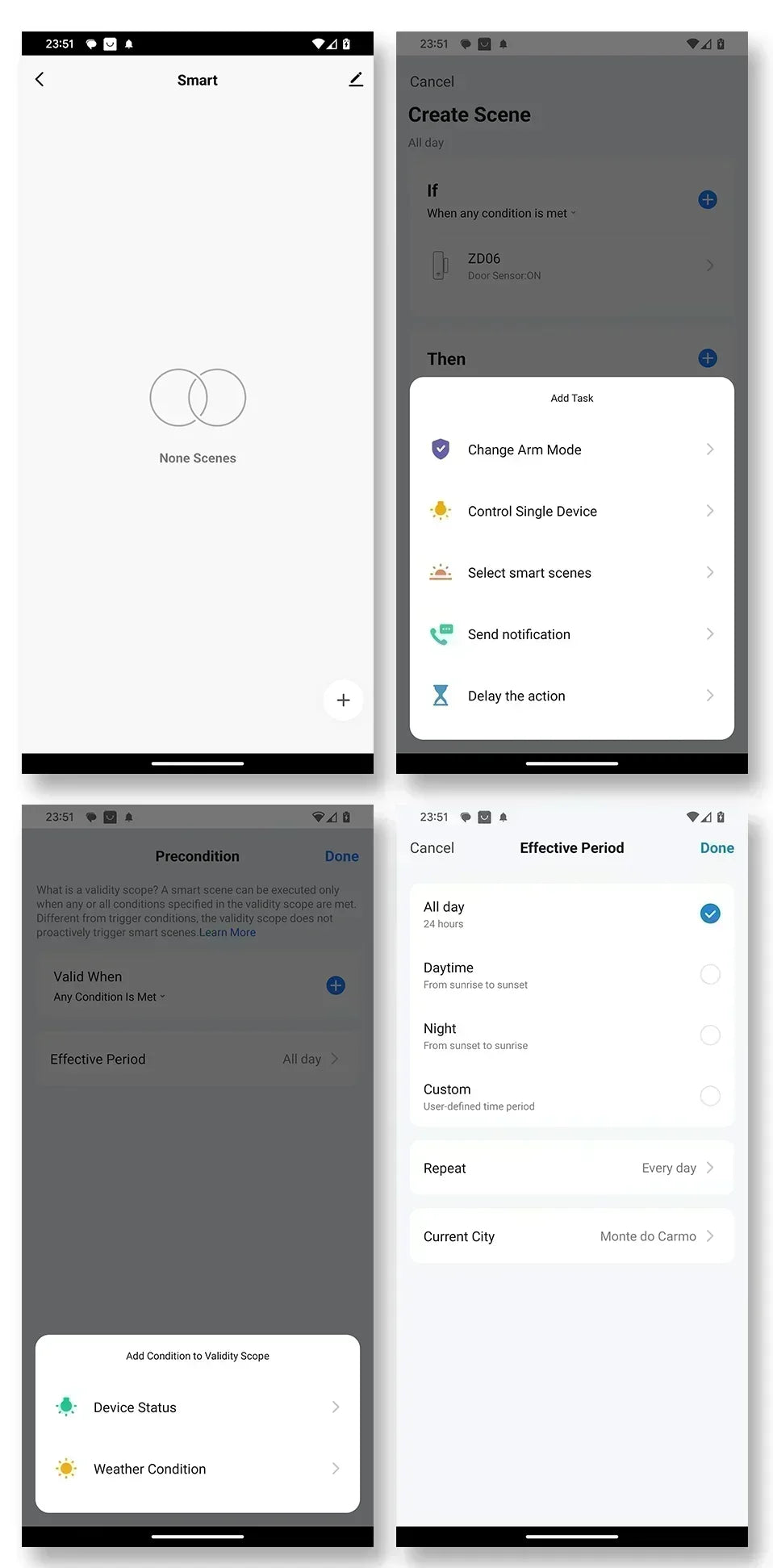 Sensor WiFi Porta Janela Magnético Alarme Casa Inteligente Tuya Alexa Google WMUN