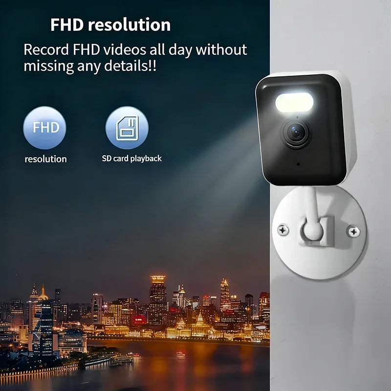 2mp hd wifi câmera de segurança mini câmera de vigilância em casa interior visão noturna duas maneiras áudio detecção humana 2.4g ip cam