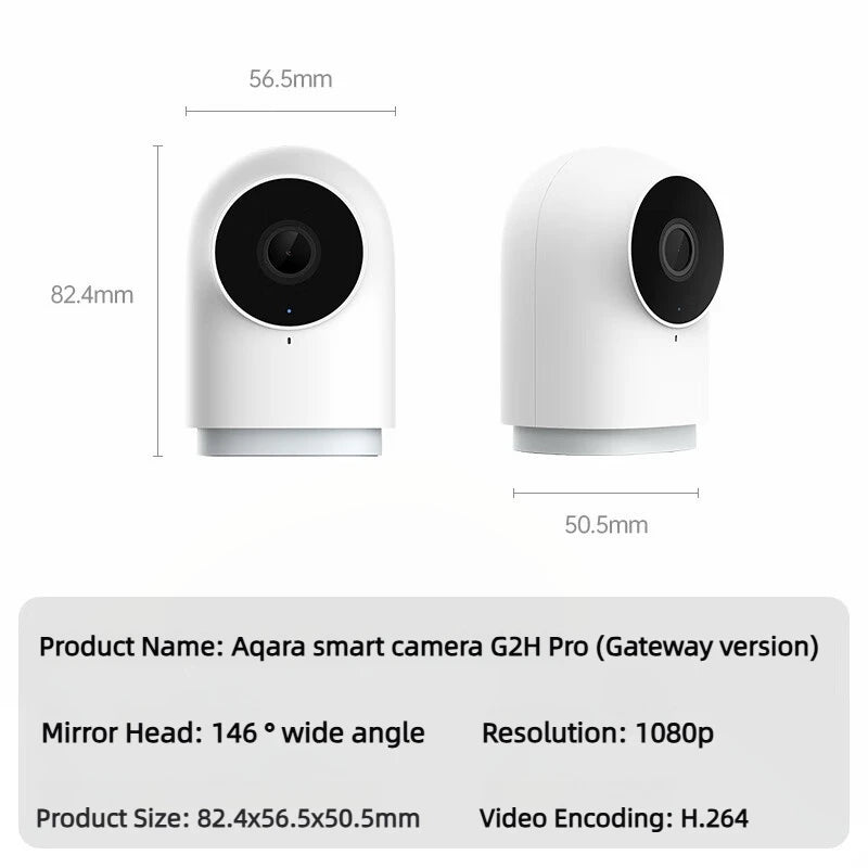 Câmera Aqara G2H Pro 1080P Full HD com Gateway Zigbee 3.0 Hub WiFi Visão Noturna HomeKit