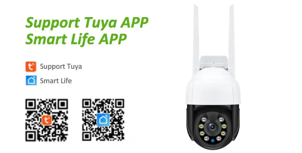 Tuya vida inteligente wifi câmera ptz ao ar livre de segurança em casa vigilância vídeo 5mp sem fio cctv câmeras ip rastreamento humano automático