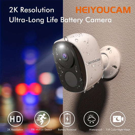 Câmera de Segurança HEIYOUCAM BW4 2K/3MP Solar WiFi com Holofote e Sirene - IP66