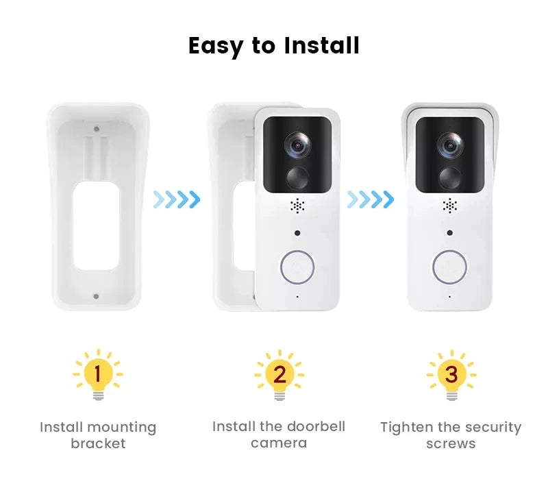 5G 2.4G WiFi Campainha de vídeo 1080P Tuya Smart Outdoor Wireless Intercom Câmera sem fio à prova d'água Ringing Bell