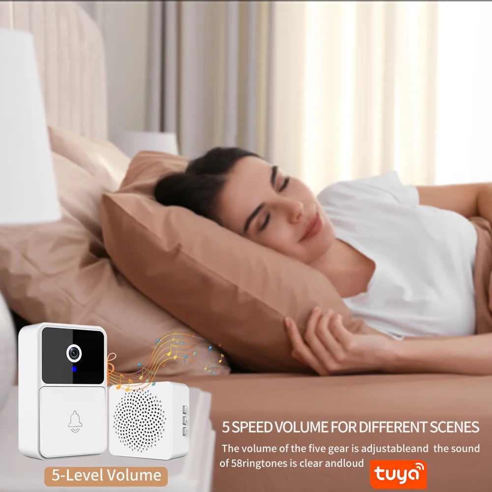 Tuya casa inteligente ao ar livre sem fio vídeo campainha wi fi câmera de telefone ao ar livre segurança vídeo porteiro visão noturna conveniente seguro