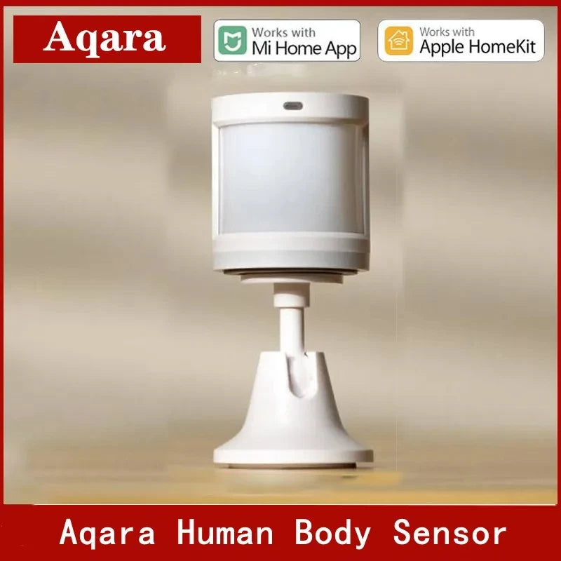 Aqara-Sensor de Movimento Inteligente, Sensor Global do Corpo Humano, Conexão Sem Fio, Home Security, Alarme para Aplicativo Xiaomi, ZigBee