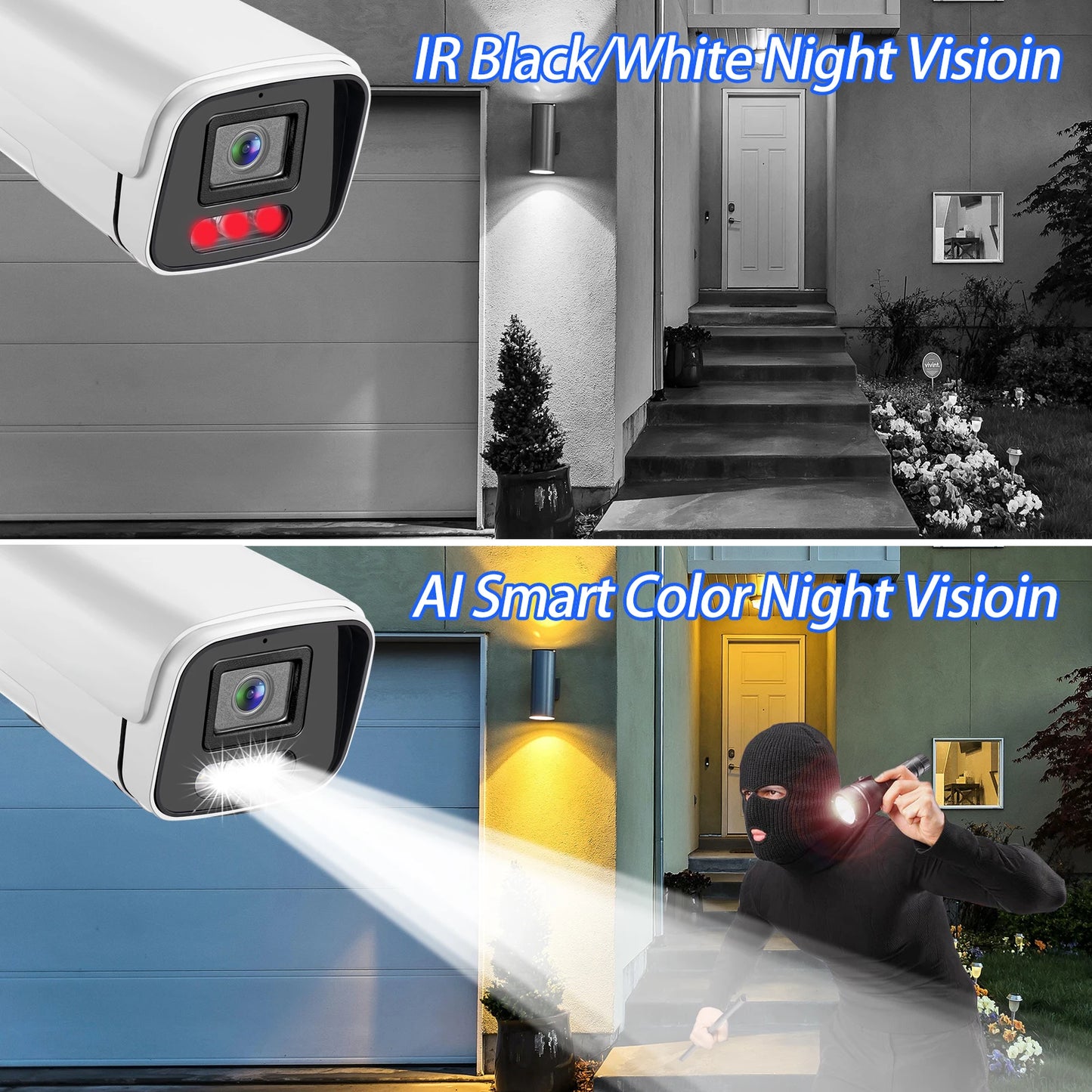 Câmera IP Gadinan 60FKSXM 3MP 6MP 8MP 4K Sensor Sony IMX Bullet Visão Noturna Colorida IP66 PoE