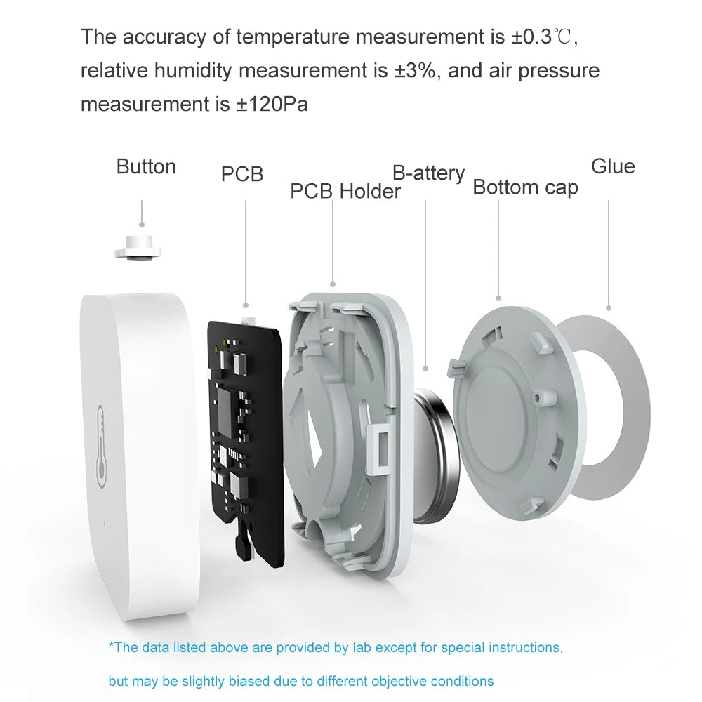Sensor de Temperatura e Umidade Aqara Zigbee - Monitoramento em Tempo Real para Automação