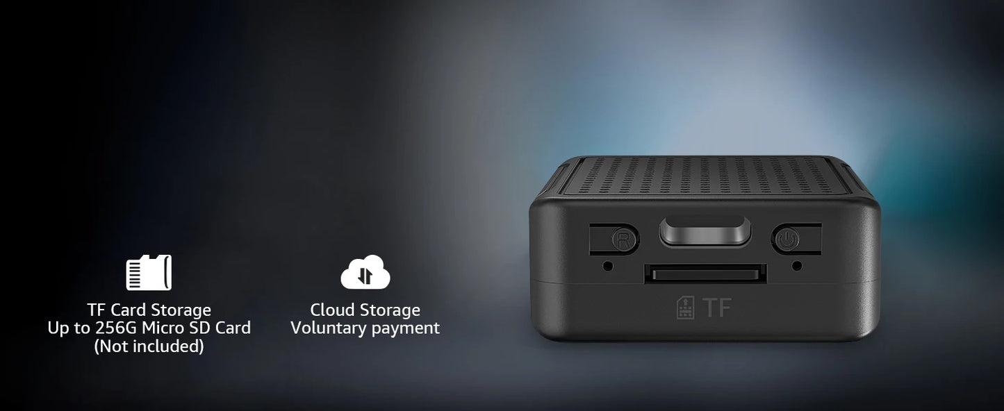 Mini Câmera VESAFE 1080P – WiFi Banda Dupla, Visão Noturna, Bateria 4h e Detecção de Movimento