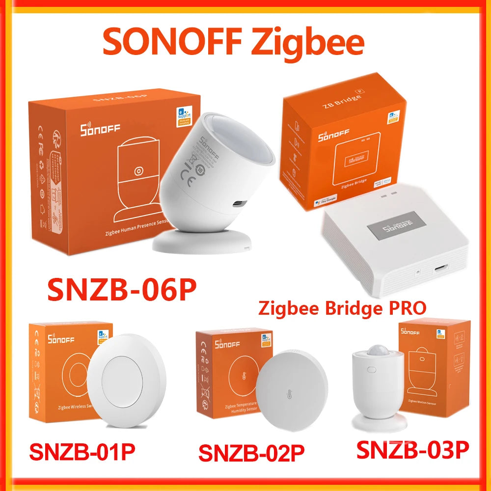 Botão Sem Fio SONOFF SNZB-01P Zigbee - Sensor de Presença - Controle Inteligente - eWeLink