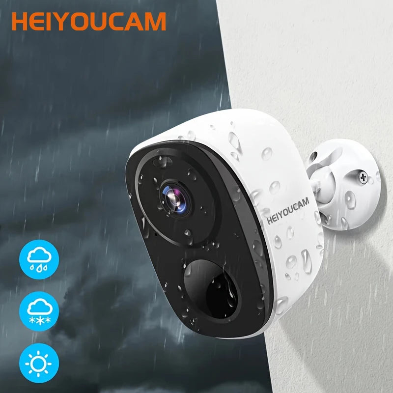 Câmera de Segurança HEIYOUCAM BW4 2K/3MP Solar WiFi com Holofote e Sirene - IP66