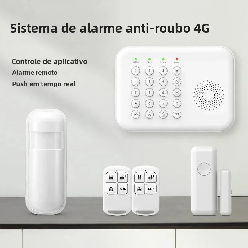 Pgst 4g wifi proteção de segurança alexa tuya vida inteligente automação residencial porta movimento sensor magnético alarme sistema segurança kit a01
