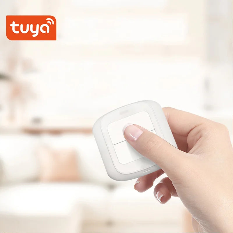 Tuya zigbee wifi interruptor inteligente botão de pressão 2gang 4 cena interruptor cenário sem fio casa inteligente automação controle remoto residencial