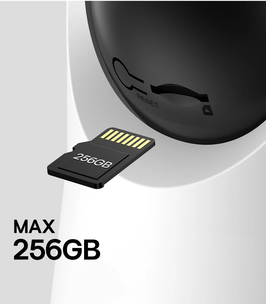 Câmera Baseus P1 Pro 5MP 3K WiFi Dual Band 2.4G/5G 360° com IA Quádrupla