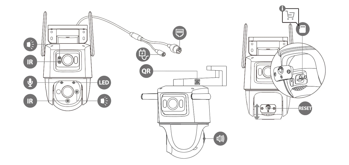 IMOU Cruiser Dual 10MP – Câmera IP PT Externa com IA
